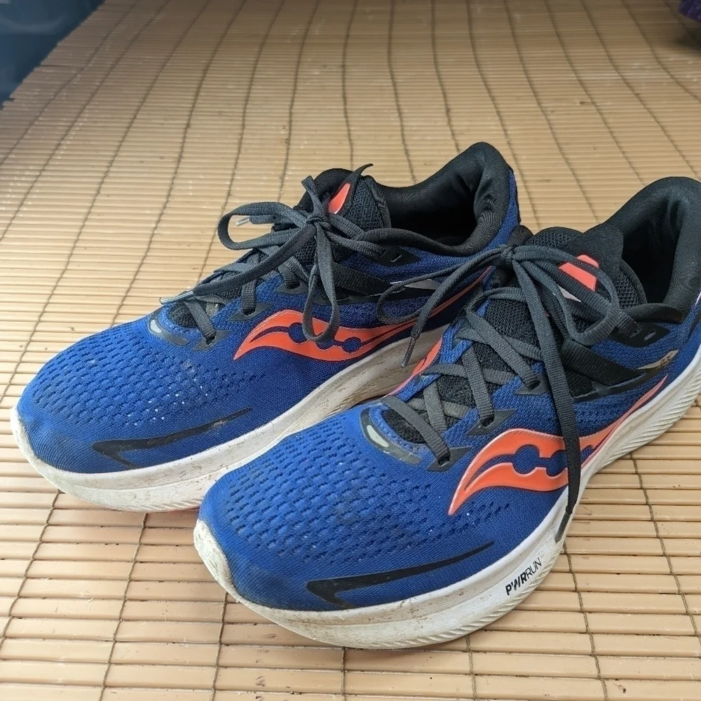 Saucony Mens Ride 15 S20729-16 Blue Running Shoes Sneakers Size 10.5 Saucony Ride 15 Mens Size 10.5 Shoes Royal | Mercari main image 3